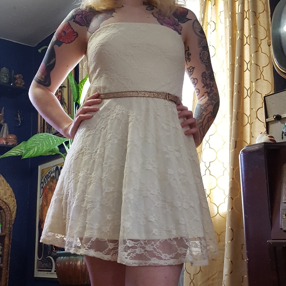 Lace Cream Dress